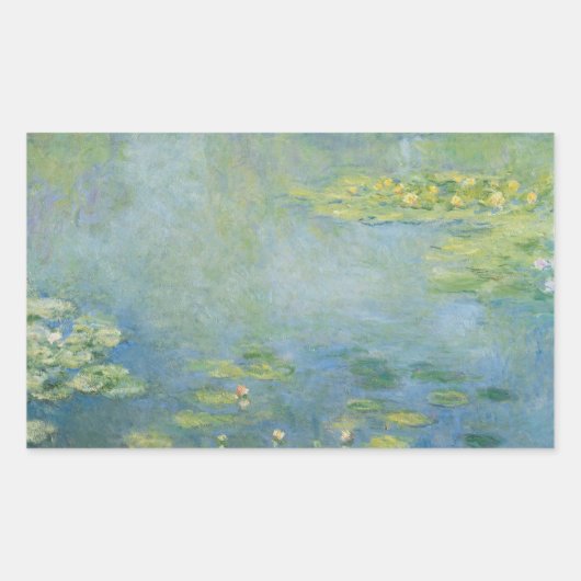 STICKER RECTANGULAIRE CLAUDE MONET - NÉNUPHAR (Devant)