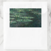 STICKER RECTANGULAIRE CLAUDE MONET - NÉNUPHAR (Sac)