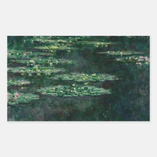 STICKER RECTANGULAIRE CLAUDE MONET - NÉNUPHAR (Devant)