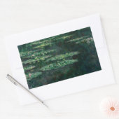 STICKER RECTANGULAIRE CLAUDE MONET - NÉNUPHAR (Enveloppe)