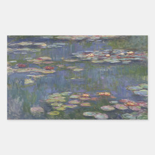 Sticker Rectangulaire Claude Monet - Nymphes d'eau