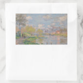 Sticker Rectangulaire Claude Monet - Printemps de la Seine (Sac)