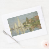 Sticker Rectangulaire Claude Monet - Regattas à Argenteuil (Enveloppe)