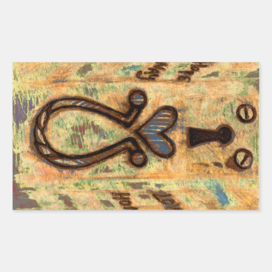 Sticker Rectangulaire Clavier et coeur (Devant)