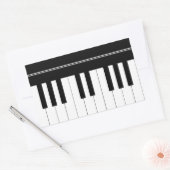 Sticker Rectangulaire Clavier pour piano (Enveloppe)