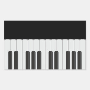 Sticker Rectangulaire Clavier pour piano