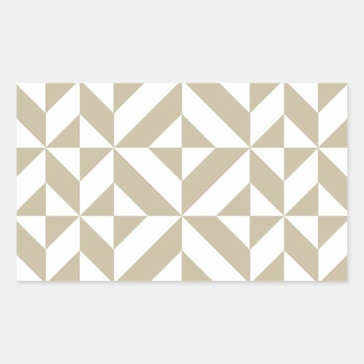 Sticker Rectangulaire Clay Geometric Deco Cube Pattern (Devant)