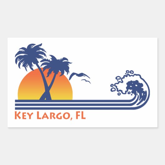 Sticker Rectangulaire Clé Largo (Devant)