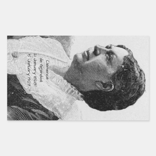 Sticker Rectangulaire Clémence Grandval (Devant)