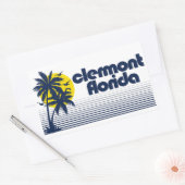 Sticker Rectangulaire Clermont Floride (Enveloppe)