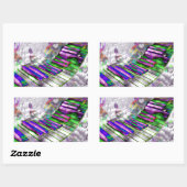 Sticker Rectangulaire Clés de mon coeur#2_ (Feuille)