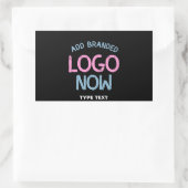 STICKER RECTANGULAIRE CLIENT SIMPLE CONTEMPORAIN PROPRE NOIR MODE (Sac)