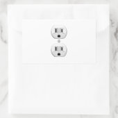 Sticker Rectangulaire Cliquer sur le bouchon électrique pour Customiser  (Sac)