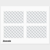 Sticker Rectangulaire Cliquez sur Personnaliser pour modifier Gris en co (Feuille)