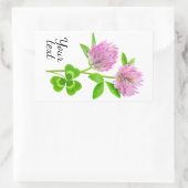 Sticker Rectangulaire Clocher rose (Sac)