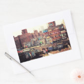 Sticker Rectangulaire Cloches et graffitis (Enveloppe)