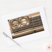 Sticker Rectangulaire Closeuse-phare de voiture classique (Enveloppe)