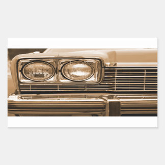 Sticker Rectangulaire Closeuse-phare de voiture classique