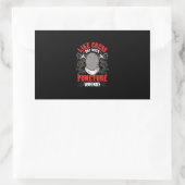 Sticker Rectangulaire clôtures comme les échecs mais avec des blessures (Sac)