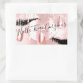 Sticker Rectangulaire Clous Eyelashes Maquillage Lecteurs Rose Rose Pink (Sac)