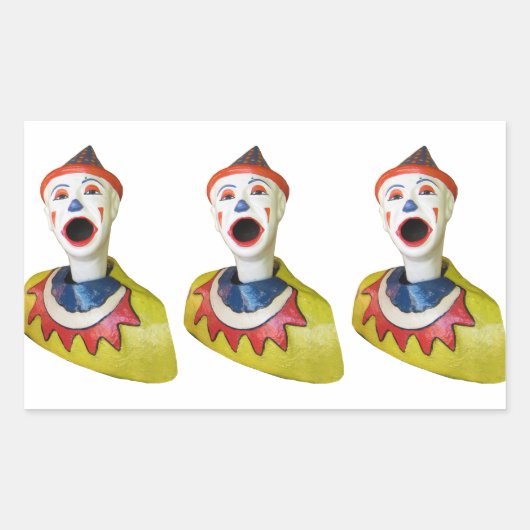 Sticker Rectangulaire Clown carnavalesque (Devant)