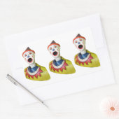 Sticker Rectangulaire Clown carnavalesque (Enveloppe)