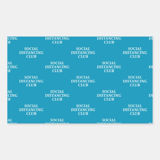 Sticker Rectangulaire Club de dérangement social (Devant)