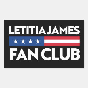 Sticker Rectangulaire Club de fans de Letitia James