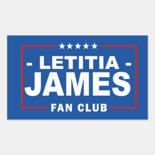 Sticker Rectangulaire Club de fans de Letitia James
