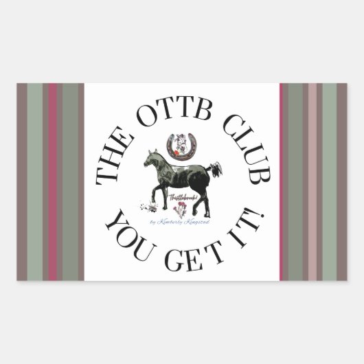 Sticker Rectangulaire club de golf (Devant)