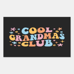 Sticker Rectangulaire Club de grand-père cool III