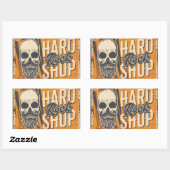 Sticker Rectangulaire Club de musique (Feuille)