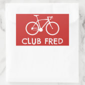 Sticker Rectangulaire Club Fred Cycling (Sac)
