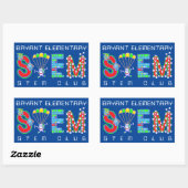 Sticker Rectangulaire Club STEM (Feuille)