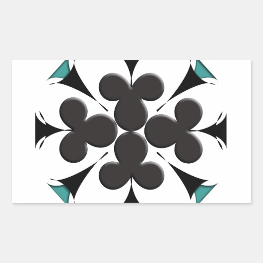 Sticker Rectangulaire Clubs (Devant)