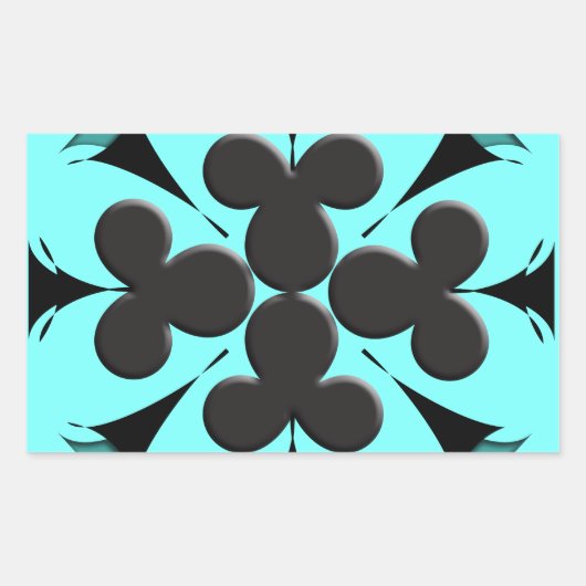 Sticker Rectangulaire Clubs (Devant)