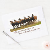 Sticker Rectangulaire Clydesdales (Enveloppe)