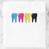 Sticker Rectangulaire CMYK tooth (Sac)