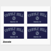 Sticker Rectangulaire Cobble Hill (Feuille)