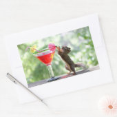 Sticker Rectangulaire Cocktail d'écureuil (Enveloppe)