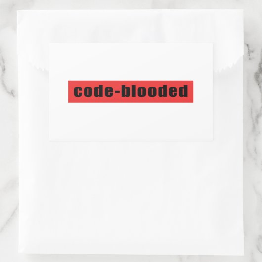 Sticker Rectangulaire Code (Sac)
