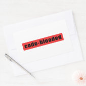 Sticker Rectangulaire Code (Enveloppe)