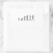 Sticker Rectangulaire CODE BARRE D'ÉVOLUTION Darwin Code Barcode Motif D (Sac)