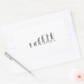 Sticker Rectangulaire CODE BARRE D'ÉVOLUTION Darwin Code Barcode Motif D (Enveloppe)