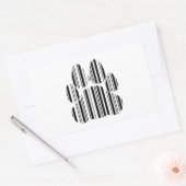 Sticker Rectangulaire CODE BARRE PATTE DE CHAT Motif d'impression de cod (Enveloppe)