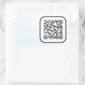 Sticker Rectangulaire Code barre QR numérisable (Sac)