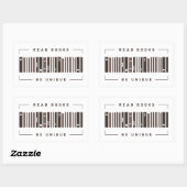 Sticker Rectangulaire Code-barres Livres (Feuille)