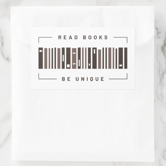 Sticker Rectangulaire Code-barres Livres (Sac)