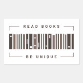 Sticker Rectangulaire Code-barres Livres (Devant)