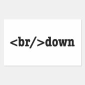 Sticker Rectangulaire code HTML (Devant)